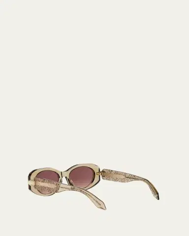 BVLGARI Serpenti Forever 52mm Oval Sunglasses | Thumbnail 3 BVLGARI Serpenti Forever 52mm Oval Sunglasses | Thumbnail 3