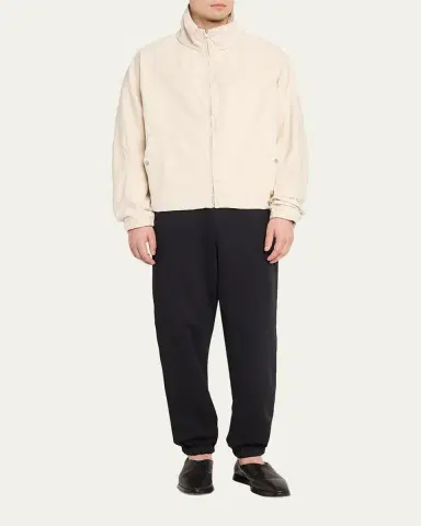 MORDECAI Men's Fleece Stripe-Trim Drawcord Joggers | Thumbnail 2 MORDECAI Men's Fleece Stripe-Trim Drawcord Joggers | Thumbnail 2