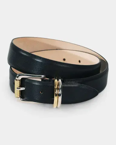 Déhanche Alegra Mixed Metal Leather Belt | Thumbnail 3 Déhanche Alegra Mixed Metal Leather Belt | Thumbnail 3
