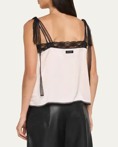 Marc Jacobs Ribbon-Strap Satin Tank Top | Thumbnail 3 Marc Jacobs Ribbon-Strap Satin Tank Top | Thumbnail 3