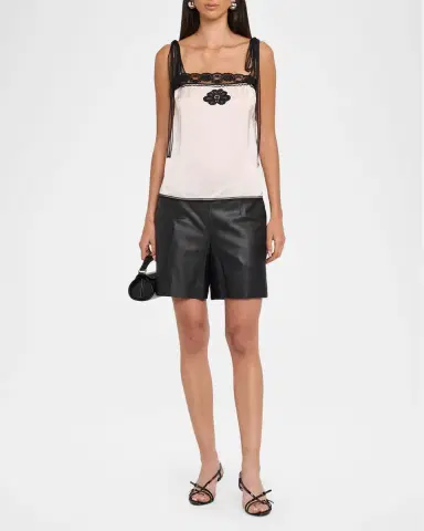 Marc Jacobs Ribbon-Strap Satin Tank Top | Thumbnail 6 Marc Jacobs Ribbon-Strap Satin Tank Top | Thumbnail 6