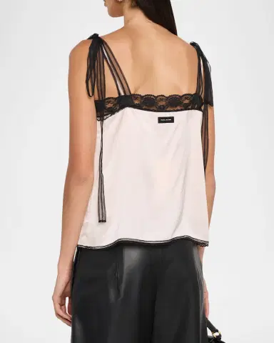 Marc Jacobs Ribbon-Strap Satin Tank Top | Thumbnail 7 Marc Jacobs Ribbon-Strap Satin Tank Top | Thumbnail 7