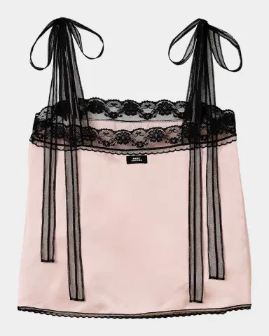 Marc Jacobs Ribbon-Strap Satin Tank Top | Thumbnail 10 Marc Jacobs Ribbon-Strap Satin Tank Top | Thumbnail 10