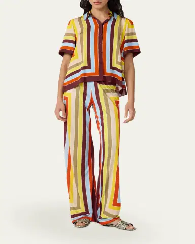 Diane von Furstenberg Alexa Striped Silk Shirt | Thumbnail 2 Diane von Furstenberg Alexa Striped Silk Shirt | Thumbnail 2