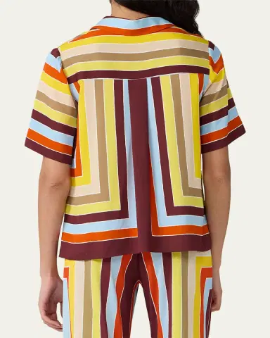 Diane von Furstenberg Alexa Striped Silk Shirt | Thumbnail 3 Diane von Furstenberg Alexa Striped Silk Shirt | Thumbnail 3