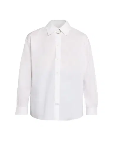 Marni D-Ring Strap Cotton Poplin Button-Down Shirt | Thumbnail 1 Marni D-Ring Strap Cotton Poplin Button-Down Shirt | Thumbnail 1