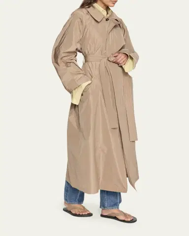OSSOU Arma Technical Taffeta Trench Coat | Thumbnail 4 OSSOU Arma Technical Taffeta Trench Coat | Thumbnail 4