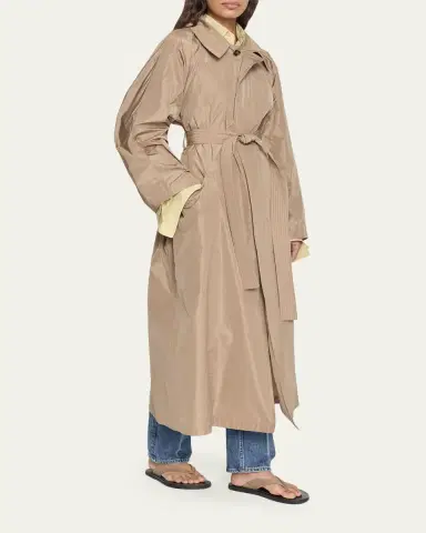 OSSOU Arma Technical Taffeta Trench Coat | Thumbnail 5 OSSOU Arma Technical Taffeta Trench Coat | Thumbnail 5