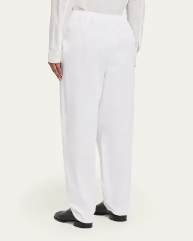 Eskandar Cotton Stretch Tapered Regular Trousers | Thumbnail 3 Eskandar Cotton Stretch Tapered Regular Trousers | Thumbnail 3