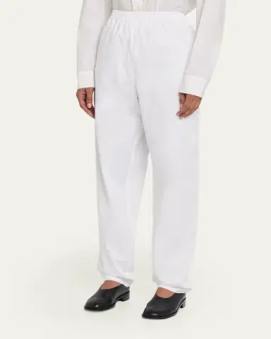 Eskandar Cotton Stretch Tapered Regular Trousers | Thumbnail 4 Eskandar Cotton Stretch Tapered Regular Trousers | Thumbnail 4
