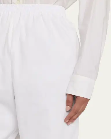 Eskandar Cotton Stretch Tapered Regular Trousers | Thumbnail 5 Eskandar Cotton Stretch Tapered Regular Trousers | Thumbnail 5