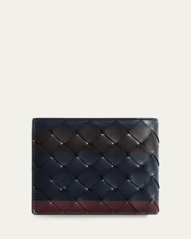 Bottega Veneta Men's Intrecciato Airbrushed Bifold Wallet | Thumbnail 2 Bottega Veneta Men's Intrecciato Airbrushed Bifold Wallet | Thumbnail 2