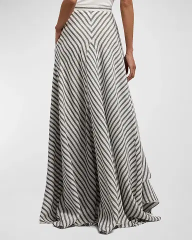 Ralph Lauren Collection Shamus Striped Linen Maxi Skirt | Thumbnail 7 Ralph Lauren Collection Shamus Striped Linen Maxi Skirt | Thumbnail 7