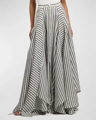 Ralph Lauren Collection Shamus Striped Linen Maxi Skirt | Thumbnail 8 Ralph Lauren Collection Shamus Striped Linen Maxi Skirt | Thumbnail 8