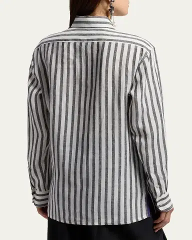 Ralph Lauren Collection Capri Relaxed Fit Striped Linen Shirt | Thumbnail 3 Ralph Lauren Collection Capri Relaxed Fit Striped Linen Shirt | Thumbnail 3
