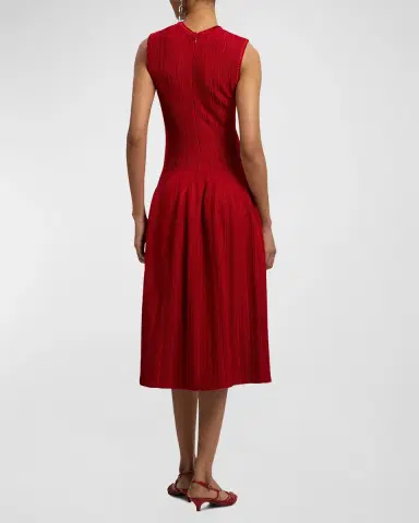 Ralph Lauren Collection Jeena Embroidered Silk-Blend Day Dress | Thumbnail 7 Ralph Lauren Collection Jeena Embroidered Silk-Blend Day Dress | Thumbnail 7