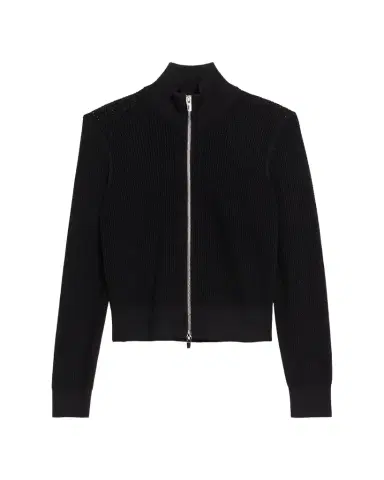 A.L.C. Jax Open-Work Zip Cardigan | Thumbnail 1 A.L.C. Jax Open-Work Zip Cardigan | Thumbnail 1