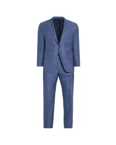 Kiton Men's Virgin Wool and Silk Plaid Two-Piece Suit | Thumbnail 1 Kiton Men's Virgin Wool and Silk Plaid Two-Piece Suit | Thumbnail 1