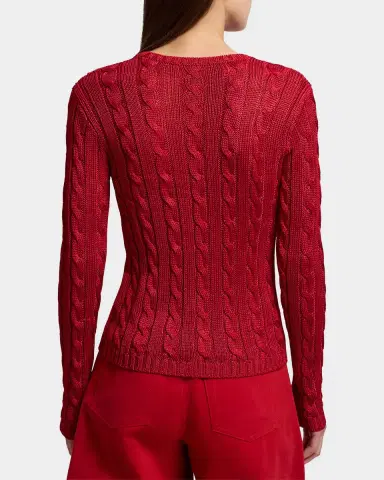 Ralph Lauren Collection Cable-Knit Silk Crewneck Sweater | Thumbnail 6 Ralph Lauren Collection Cable-Knit Silk Crewneck Sweater | Thumbnail 6