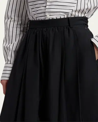 Ralph Lauren Collection Vannesa Poplin Wide-Leg Pants | Thumbnail 5 Ralph Lauren Collection Vannesa Poplin Wide-Leg Pants | Thumbnail 5