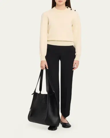 Bottega Veneta Men's Small Corriere Tote Bag in Intrecciato Leather | Thumbnail 5 Bottega Veneta Men's Small Corriere Tote Bag in Intrecciato Leather | Thumbnail 5