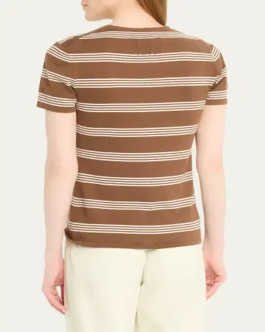 Nili Lotan Lanise Striped T-Shirt | Thumbnail 3 Nili Lotan Lanise Striped T-Shirt | Thumbnail 3