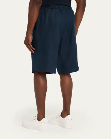 Kiton Men's Linen Drawstring Shorts | Thumbnail 3 Kiton Men's Linen Drawstring Shorts | Thumbnail 3