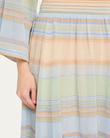 Zimmermann Indra Stripe Circle Skirt | Thumbnail 5 Zimmermann Indra Stripe Circle Skirt | Thumbnail 5