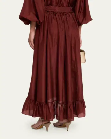 Zimmermann Aster Silk Maxi Skirt | Thumbnail 3 Zimmermann Aster Silk Maxi Skirt | Thumbnail 3