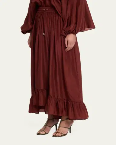 Zimmermann Aster Silk Maxi Skirt | Thumbnail 4 Zimmermann Aster Silk Maxi Skirt | Thumbnail 4