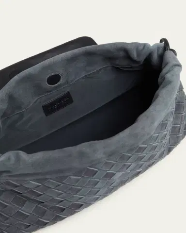 Bottega Veneta Giorno Dustbag Flap-Top Suede Shoulder Bag | Thumbnail 4 Bottega Veneta Giorno Dustbag Flap-Top Suede Shoulder Bag | Thumbnail 4