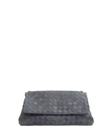 Bottega Veneta Giorno Dustbag Flap-Top Suede Shoulder Bag | Thumbnail 1 Bottega Veneta Giorno Dustbag Flap-Top Suede Shoulder Bag | Thumbnail 1