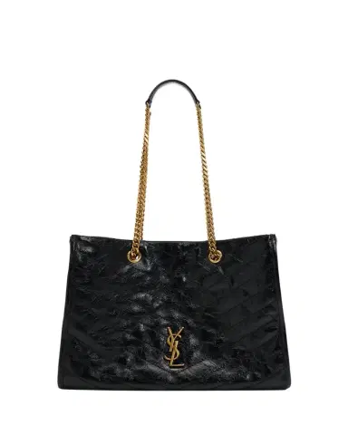 Saint Laurent Niki YSL Chevron Quilted Shopping Tote Bag | Thumbnail 1 Saint Laurent Niki YSL Chevron Quilted Shopping Tote Bag | Thumbnail 1