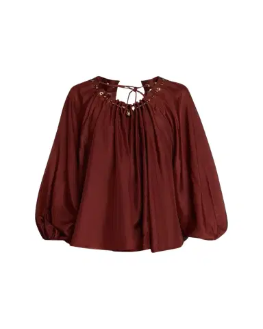 Zimmermann Aster Gathered Bead Blouse | Thumbnail 1 Zimmermann Aster Gathered Bead Blouse | Thumbnail 1