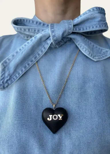 Haute Victoire JOY Ebony and Diamond Pendant | Thumbnail 2 Haute Victoire JOY Ebony and Diamond Pendant | Thumbnail 2