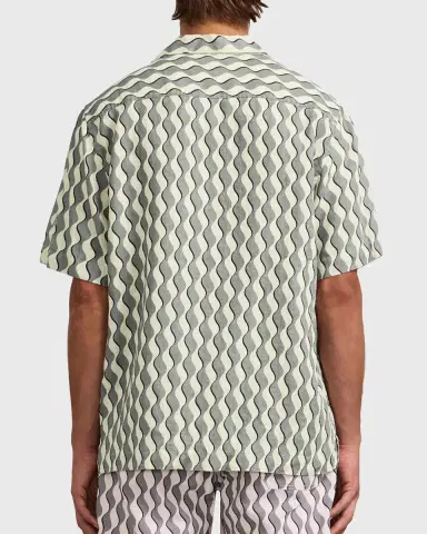 Frescobol Carioca Roberto Geometric Linen Button-Down Shirt | Thumbnail 8 Frescobol Carioca Roberto Geometric Linen Button-Down Shirt | Thumbnail 8