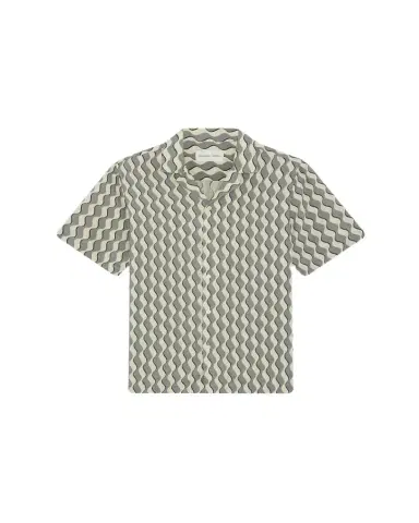 Frescobol Carioca Roberto Geometric Linen Button-Down Shirt | Thumbnail 1 Frescobol Carioca Roberto Geometric Linen Button-Down Shirt | Thumbnail 1