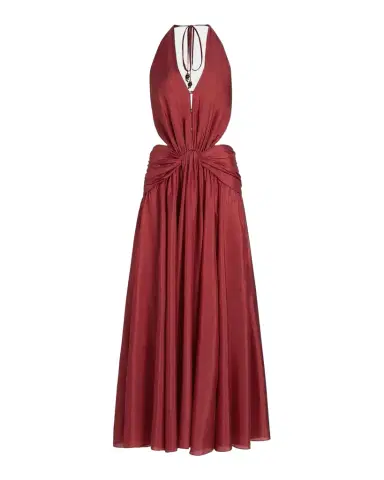 Zimmermann Indra Plunge Halter Maxi Dress | Thumbnail 1 Zimmermann Indra Plunge Halter Maxi Dress | Thumbnail 1