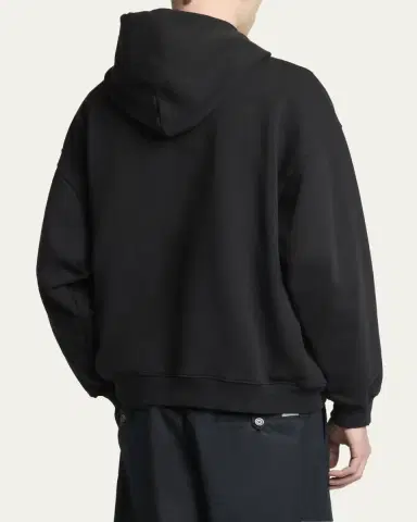 Balenciaga Men's Paris Thunderstorm Medium-Fit Hoodie | Thumbnail 3 Balenciaga Men's Paris Thunderstorm Medium-Fit Hoodie | Thumbnail 3
