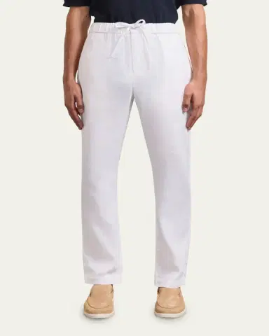 Frescobol Carioca Men's Oscar Solid Linen Pants | Thumbnail 3 Frescobol Carioca Men's Oscar Solid Linen Pants | Thumbnail 3