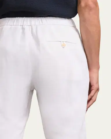 Frescobol Carioca Men's Oscar Solid Linen Pants | Thumbnail 4 Frescobol Carioca Men's Oscar Solid Linen Pants | Thumbnail 4