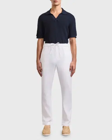 Frescobol Carioca Men's Oscar Solid Linen Pants | Thumbnail 5 Frescobol Carioca Men's Oscar Solid Linen Pants | Thumbnail 5