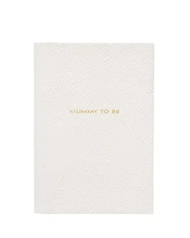 Smythson "Mummy To Be" Panama Leather Pocket Notebook | Thumbnail 1 Smythson "Mummy To Be" Panama Leather Pocket Notebook | Thumbnail 1