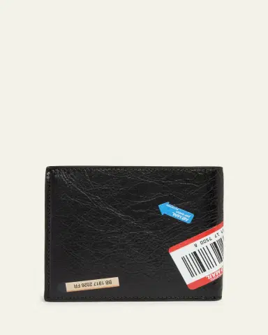 Balenciaga Men's Mail Artwork Cash Square Bifold Wallet | Thumbnail 3 Balenciaga Men's Mail Artwork Cash Square Bifold Wallet | Thumbnail 3