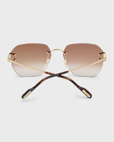 Cartier Rimless Square Metal Sunglasses | Thumbnail 3 Cartier Rimless Square Metal Sunglasses | Thumbnail 3