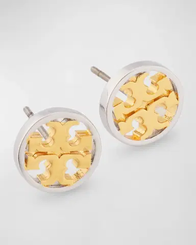 Tory Burch Icon Circle Stud Earrings | Thumbnail 3 Tory Burch Icon Circle Stud Earrings | Thumbnail 3