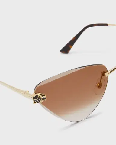 Cartier Panthère Rimless Cat-Eye Metal Sunglasses | Thumbnail 3 Cartier Panthère Rimless Cat-Eye Metal Sunglasses | Thumbnail 3