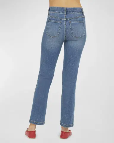 Spanx High-Rise Straight-Leg Denim Jeans | Thumbnail 4 Spanx High-Rise Straight-Leg Denim Jeans | Thumbnail 4