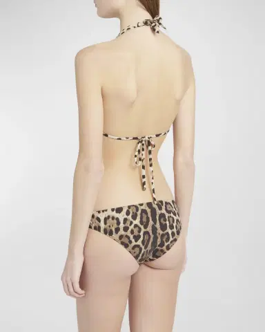 Dolce & Gabbana Leopard-Print Triangle Bikini Top | Thumbnail 4 Dolce & Gabbana Leopard-Print Triangle Bikini Top | Thumbnail 4