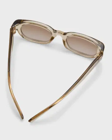 Saint Laurent Logo Acetate Rectangle Sunglasses | Thumbnail 5 Saint Laurent Logo Acetate Rectangle Sunglasses | Thumbnail 5